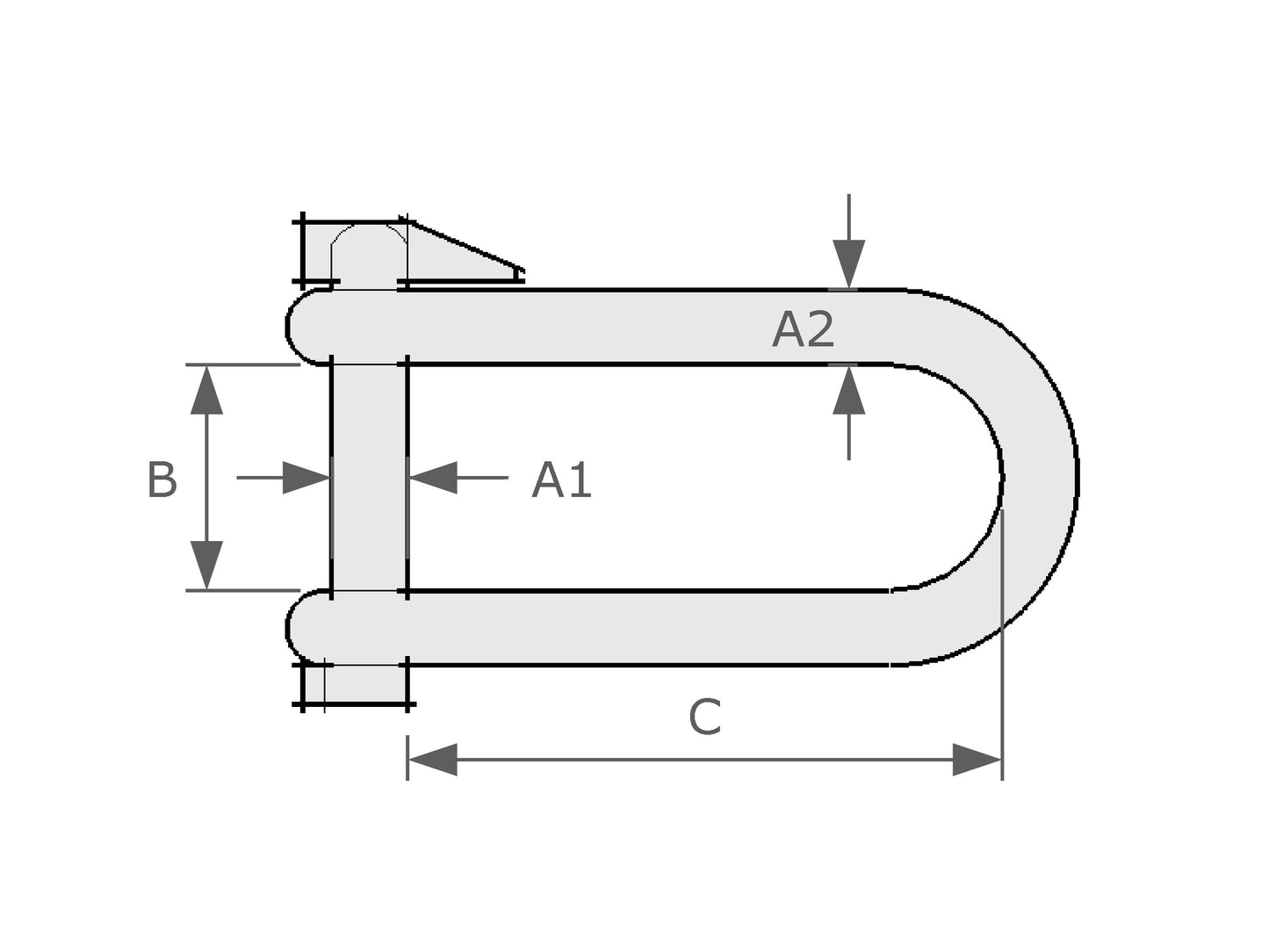 Key Shackle (With Locking Pin)