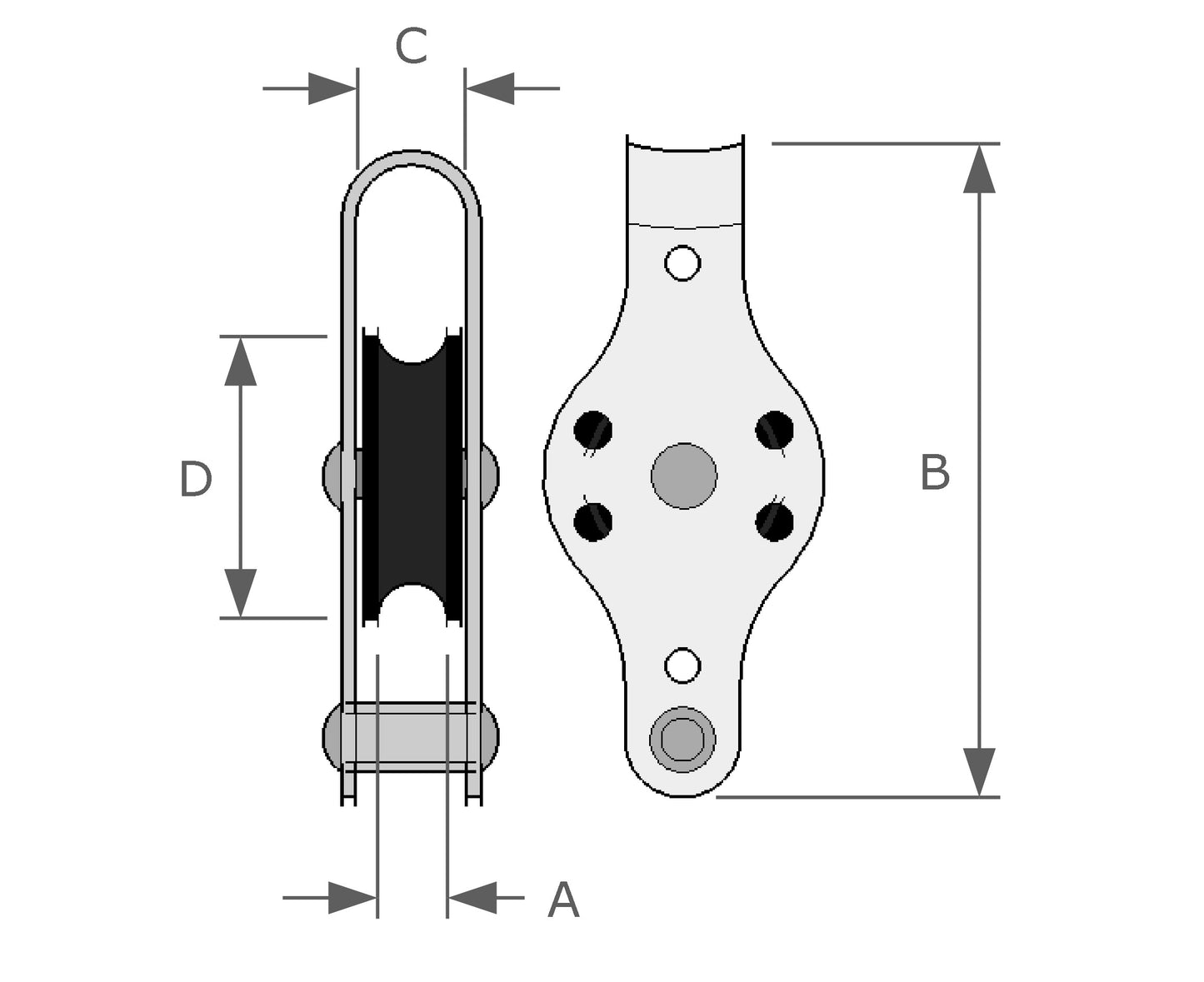 Single Pulley Block (Fixed Pin)