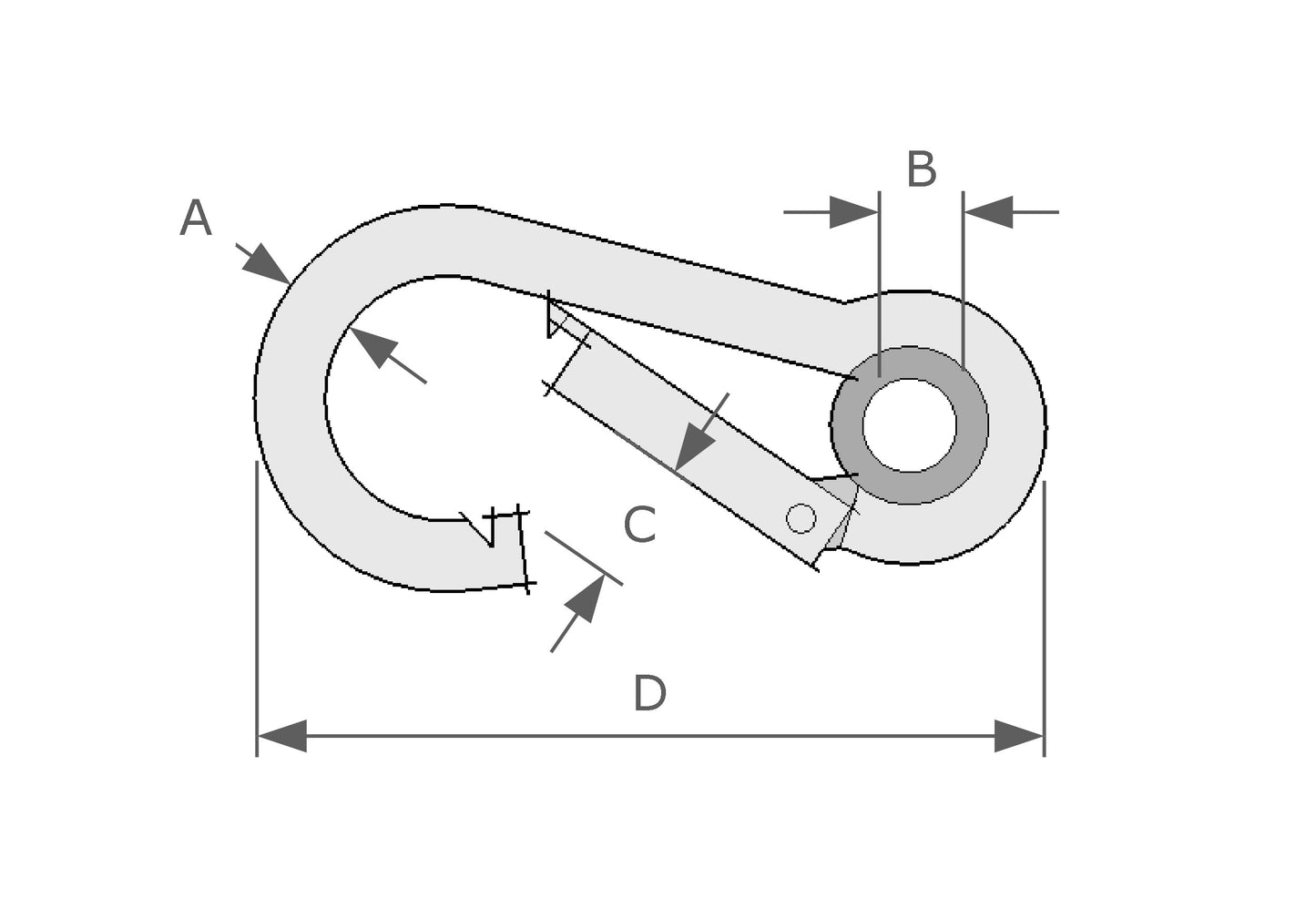 Spring Hook With Eyelet