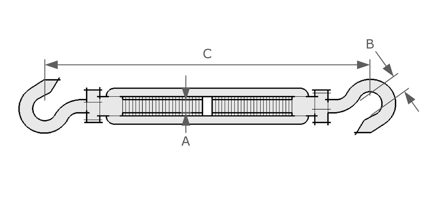 Turnbuckle Hook - Hook
