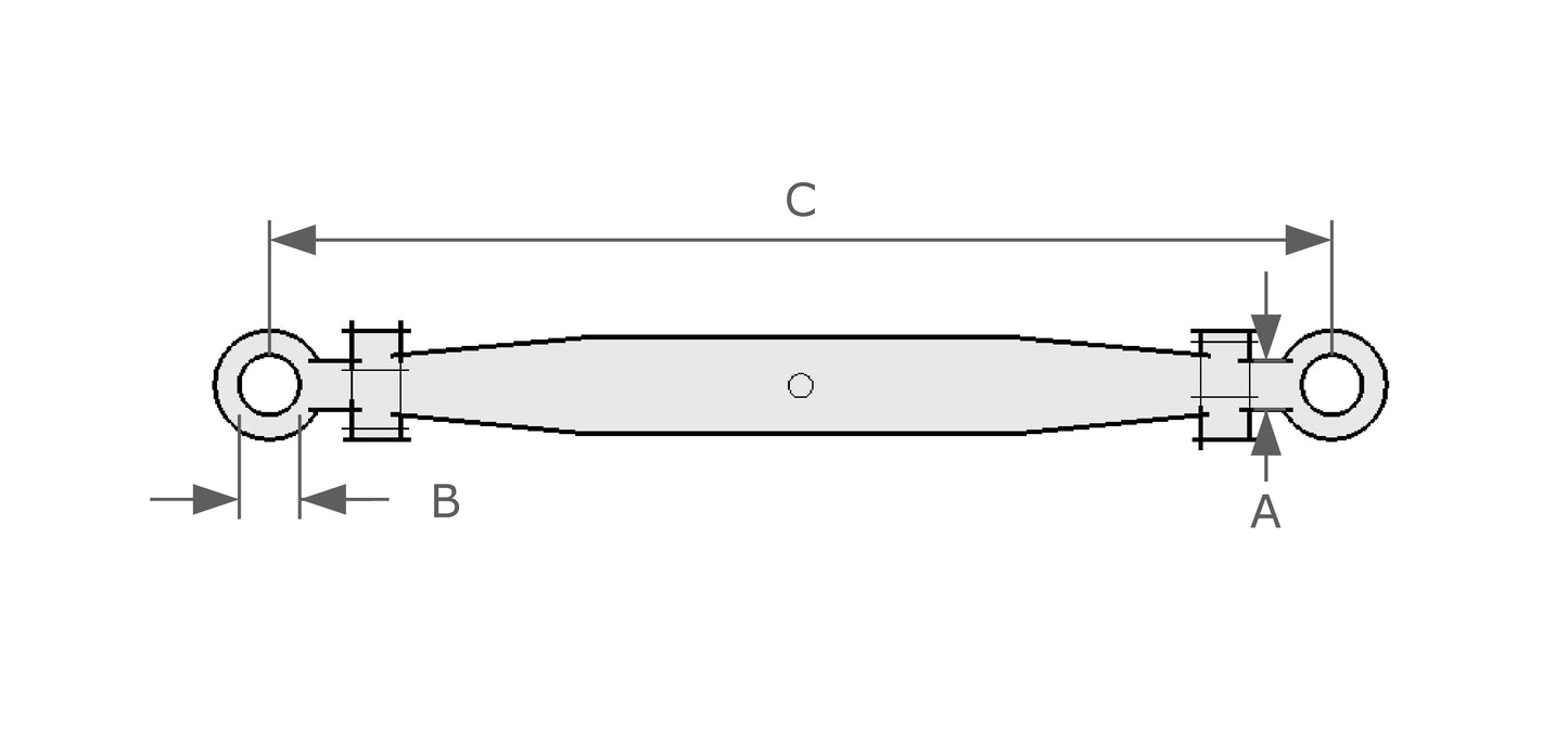Pipe Turnbuckle Eye - Eye