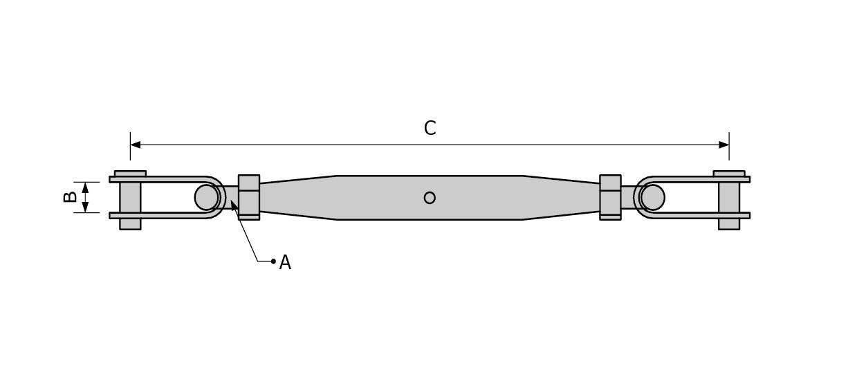 Pipe Turnbuckle Toggle - Toggle