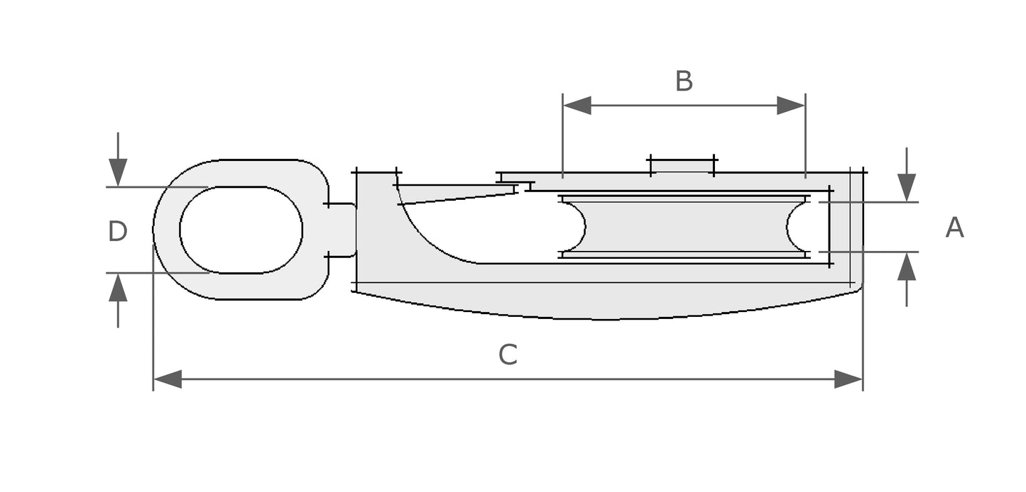 Seine Block (Swivel Eye Top)
