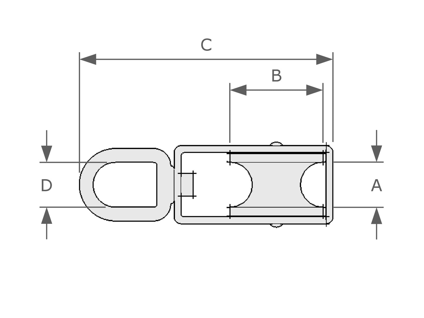 Mame Swivel Block (Nylon Single Sheave)