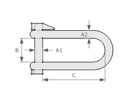 Key Shackle (With Locking Pin)