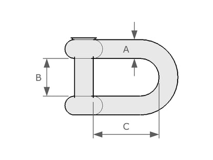 D-Shackle Hexagonal Sunk Pin