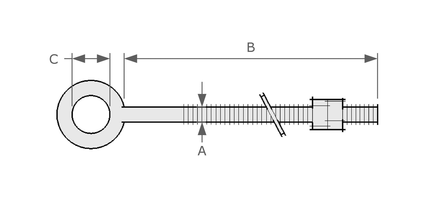 Extra Long Eyebolt