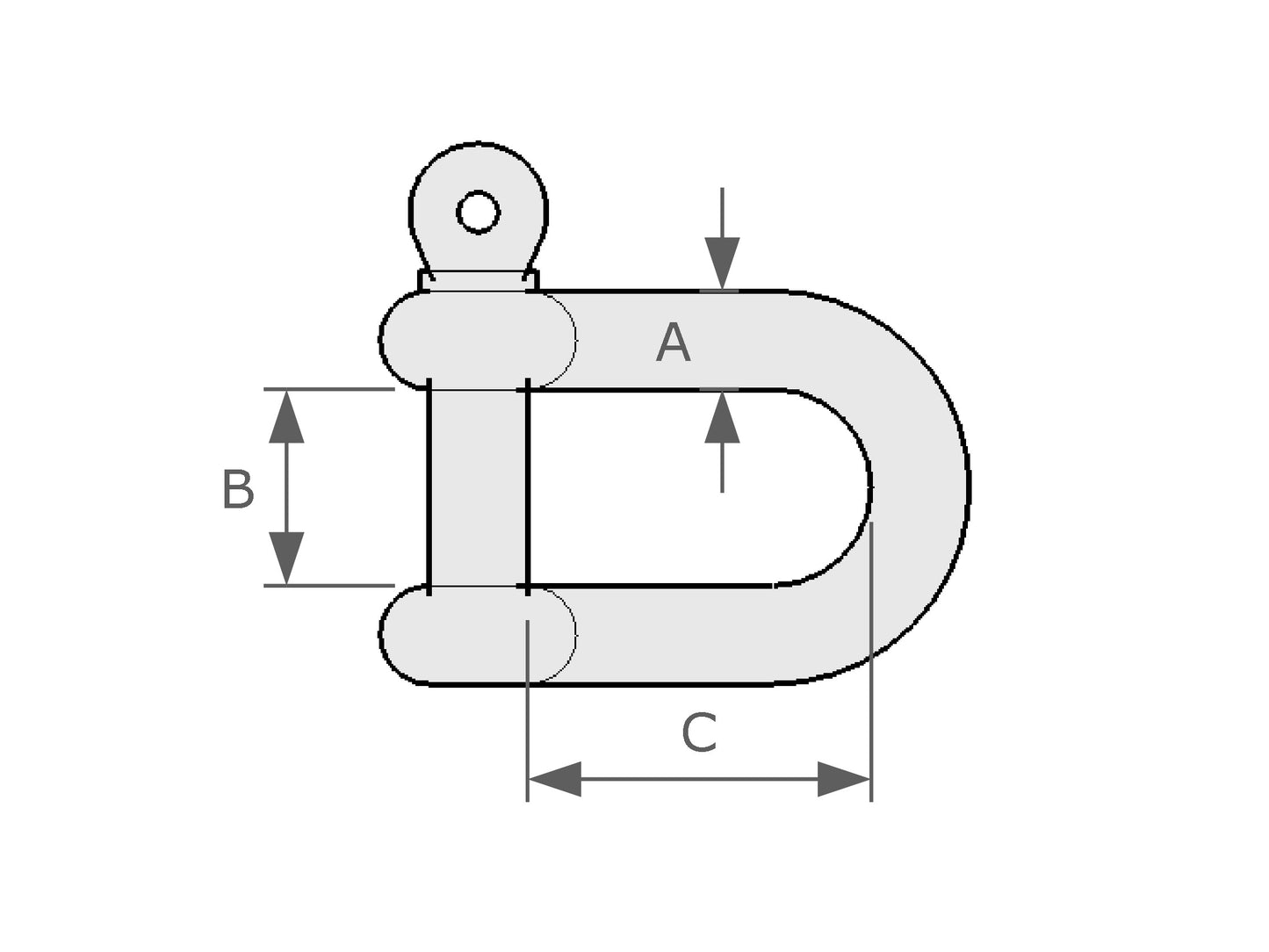 D-Shackle (Captive Pin)